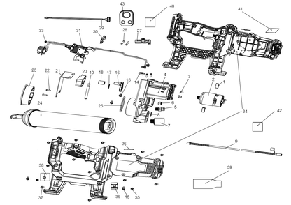 Exploded Diagram B Diagram and Parts List for PCCGG001D1 Type 1 Porter Cable Miscellaneous